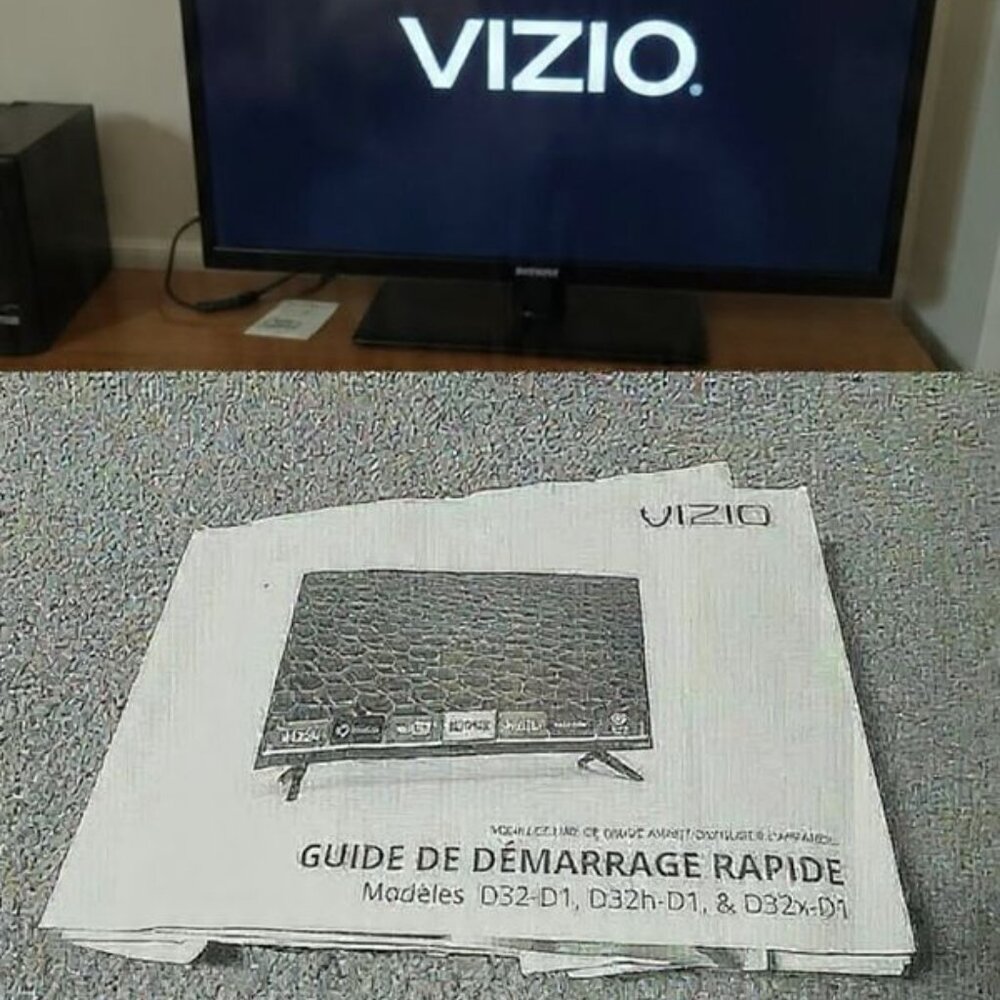 Vizio Quick Start Guide Model D32-D1 Spanish versi